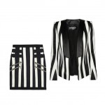 balmain striped suit