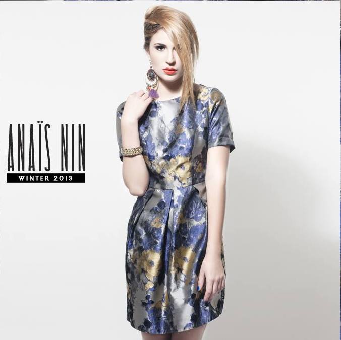 vestido floral anais nin