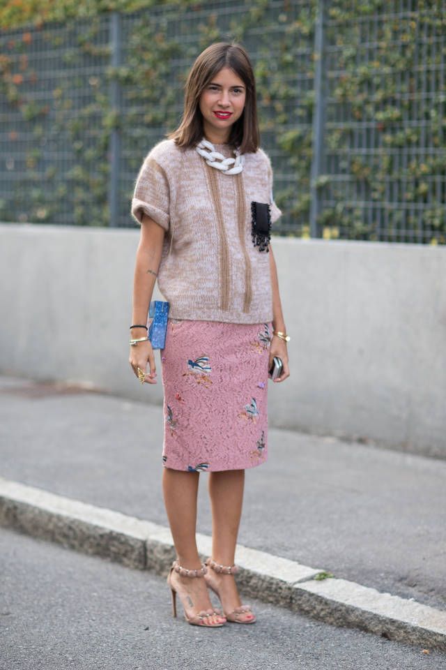 falda lapiz invierno