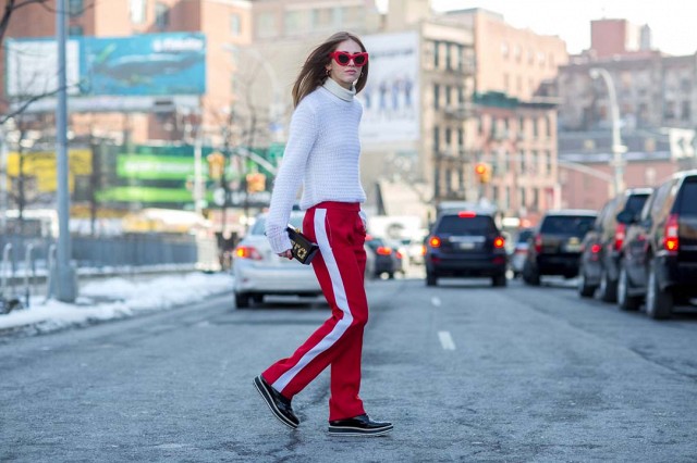 chiara ferragni side stripe pants